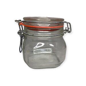 Vintage Hermetic Glass Storage Canning Jar 500ml Made in England